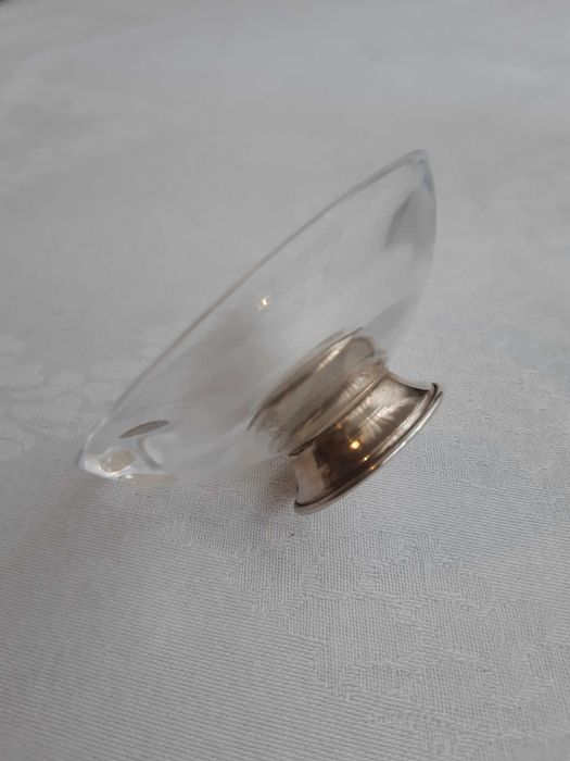 Aneleira em cristal e prata (Itália) séc. XX