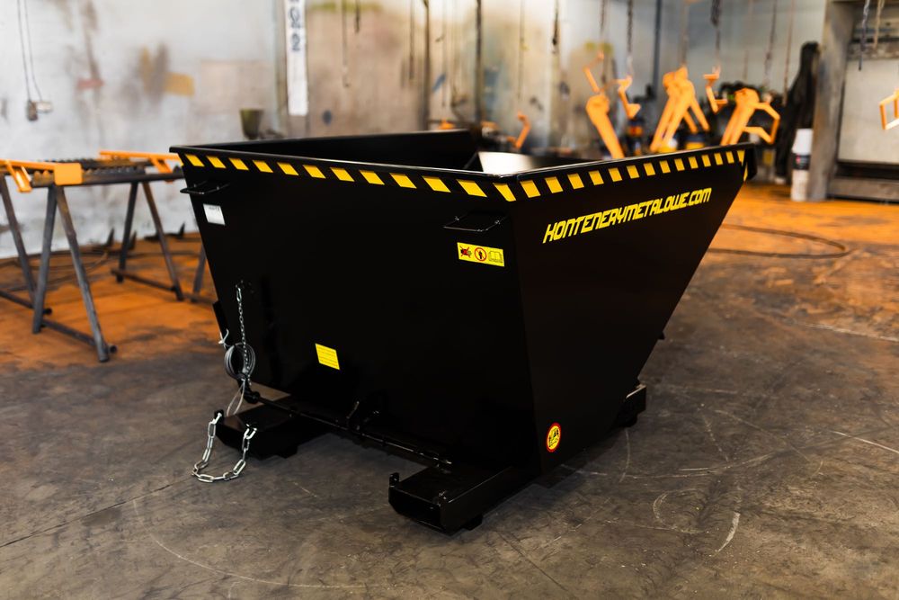 Kontener 1500L / Kontener samowyładowczy / Koleba / Kontener do wózka