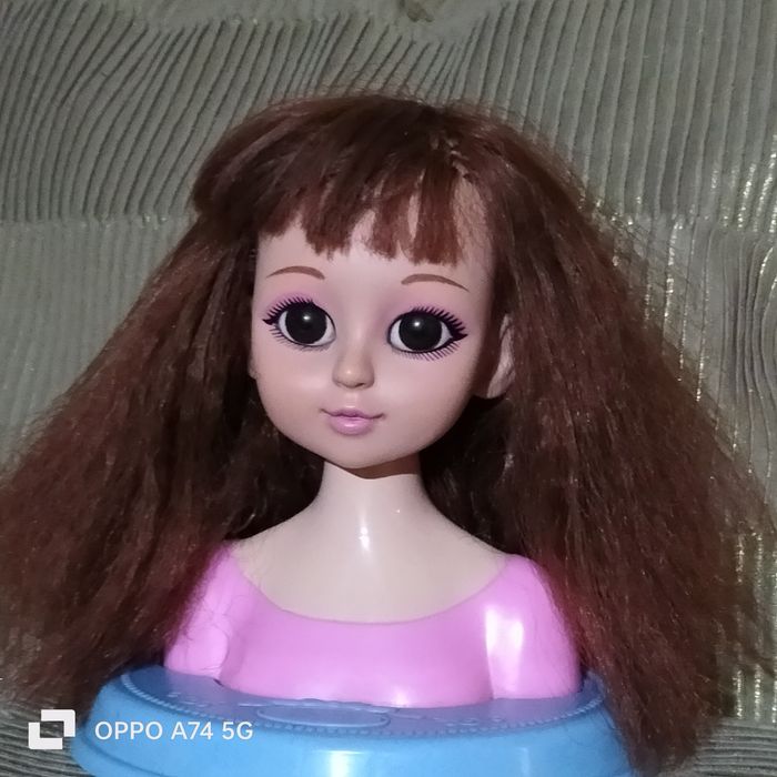 Śliczna lala lalka do czesania głowa popiersie GRATISY