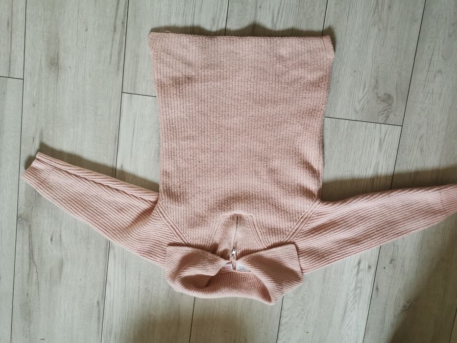 Sweter Zara 110 pudrowy róż