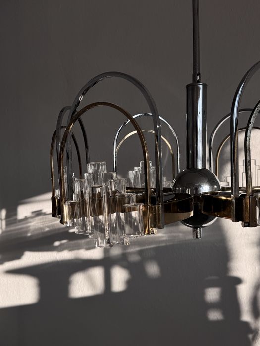 Włoska lampa wisząca vintage – Gaetano Sciolari