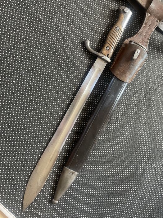 Bagnet pruski S98/05 liść  komplet z pasem i żabką