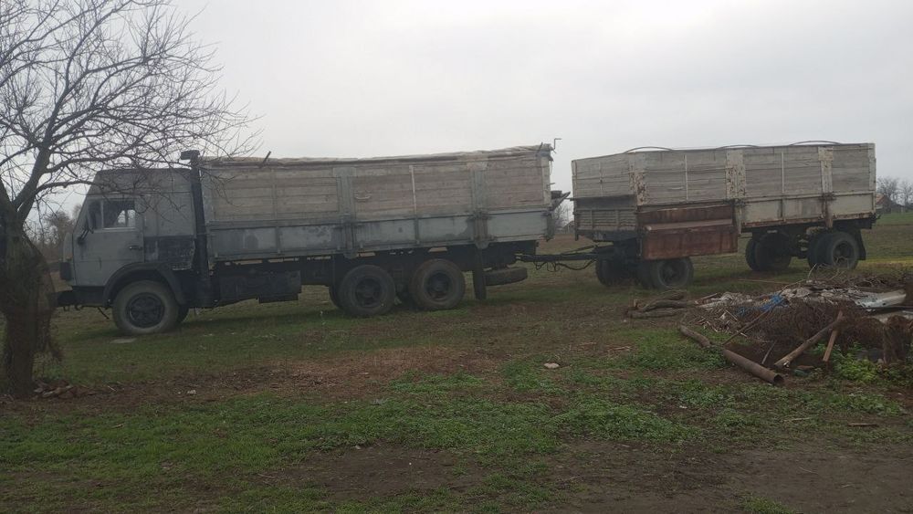 Камаз с прицепом