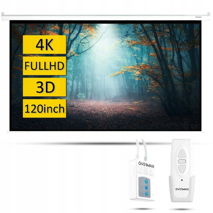 Підвісний екран для проектора Overmax 120 дюймів 16:9. Подвесной экран ...