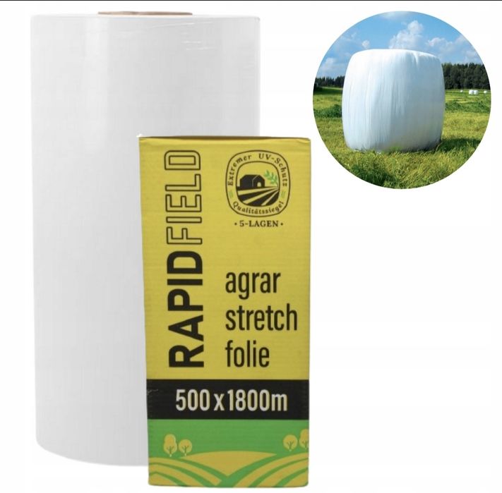 Folia do sianokiszonki bel Rapid  7 warstw 500x1800 oraz 750x1500
RAP
