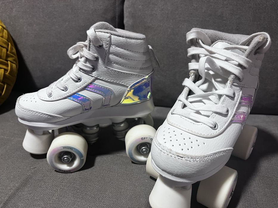 Patins de 4 rodas + proteções