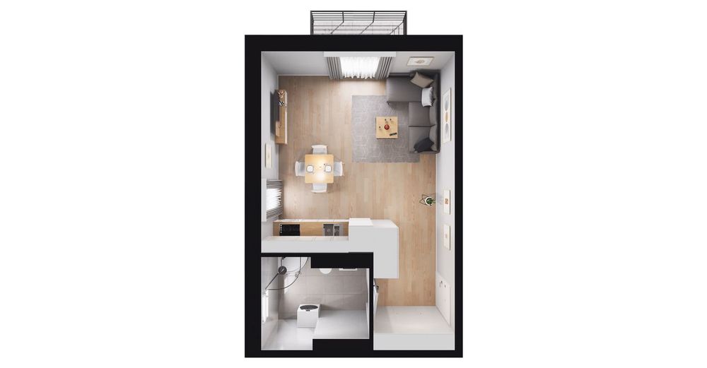 1-pokojowe mieszkanie 32m2 + balkon Bez Prowizji