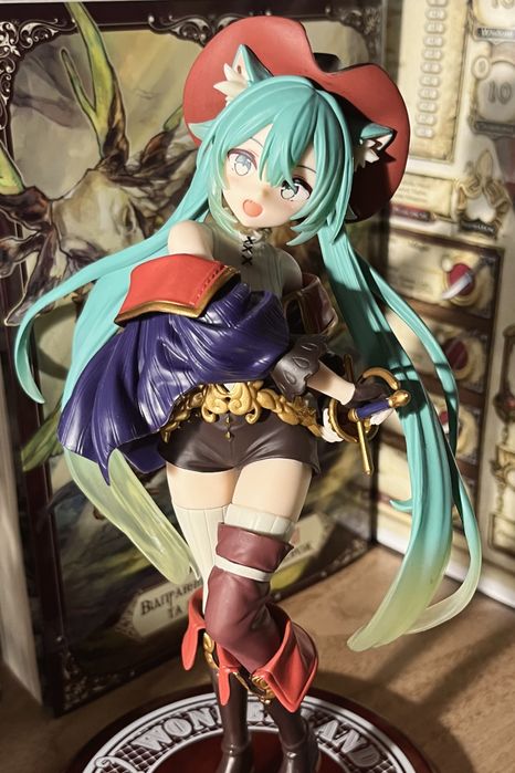 Оригінальна фігурка Hatsune Miku Wonderland Figure Puss in Boots Ver.