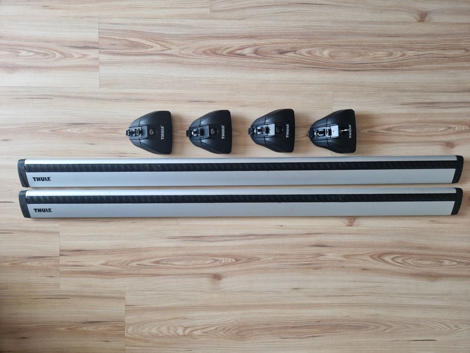 Belki Thule Wingbar 120cm oraz stopy Thule Rapid 753 VW Passat B8 Audi
