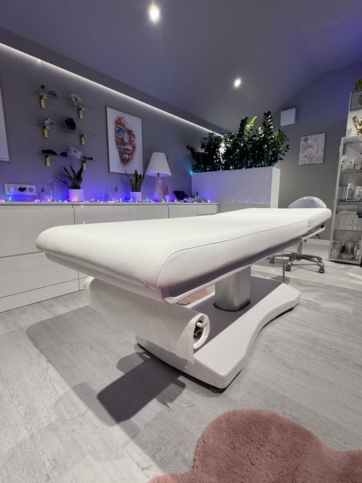 Elektryczne łóżko do masażu /kosmetyczne Physa  LIMOGES  białe