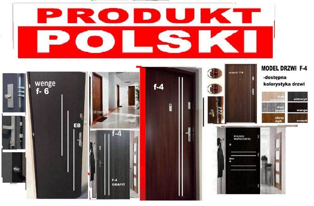 Tanie drzwi zewnętrzne z montażem ,wejściowe akustyczne antywłamaniowe