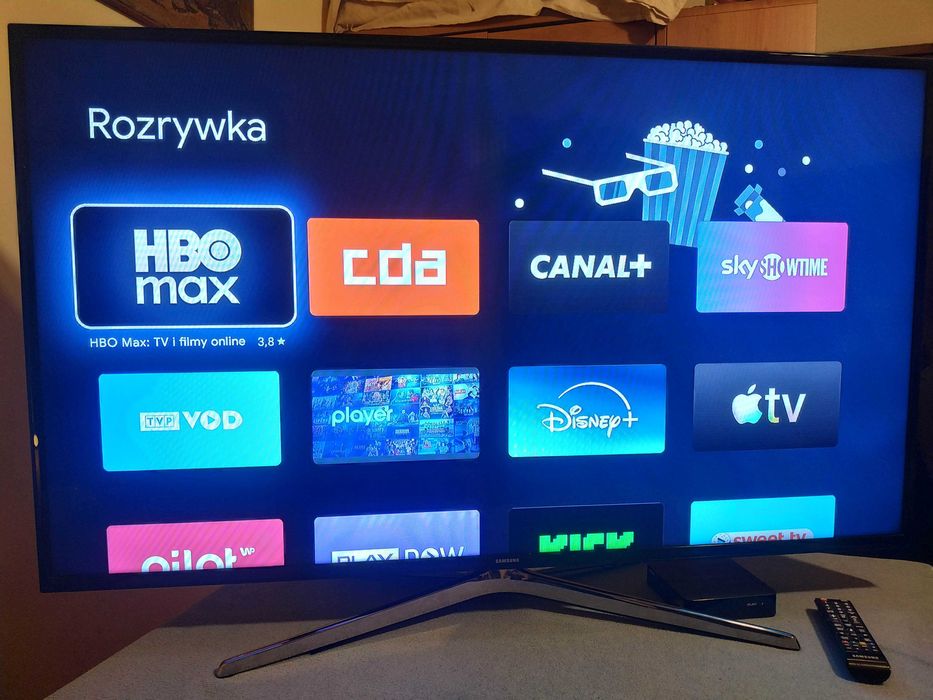 TV 40" Samsung + Smart box WIFI Android TV Netflix YouTube