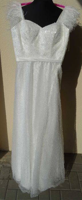 Suknia ślubna "Butterfly" biała – premium collection 38