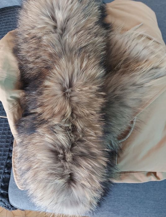 Parka Rozenek futro naturalne Jenot Nowość Poszukiwana