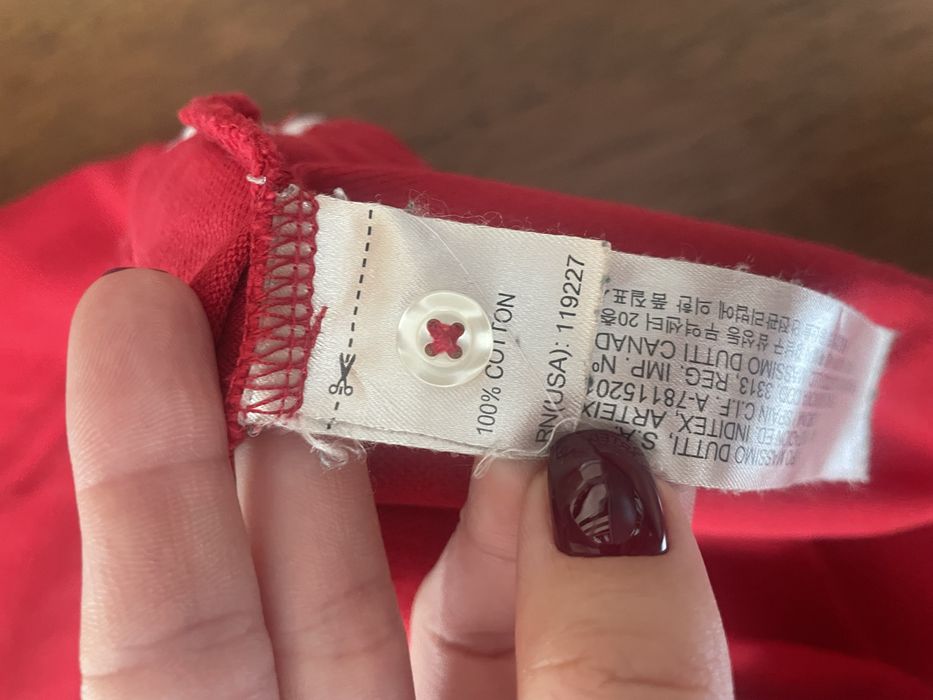 Meska koszulka polo r. L czerwona massimo dutti