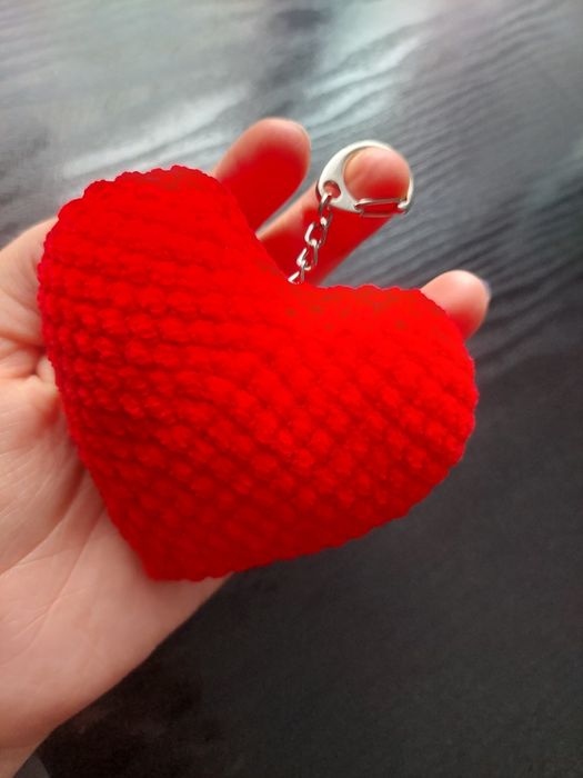 Brelok serce handmade walentynki