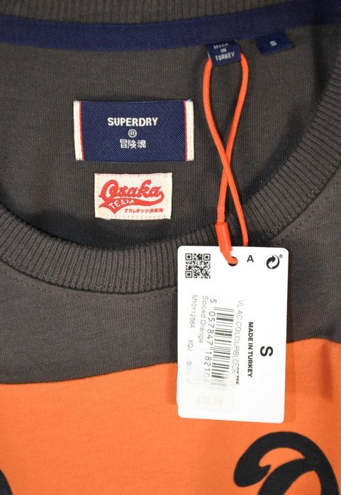 SUPERDRY Colour Block Osaka Team T-shirt Nowa Koszulka Męska S Oryginalna Bawełna