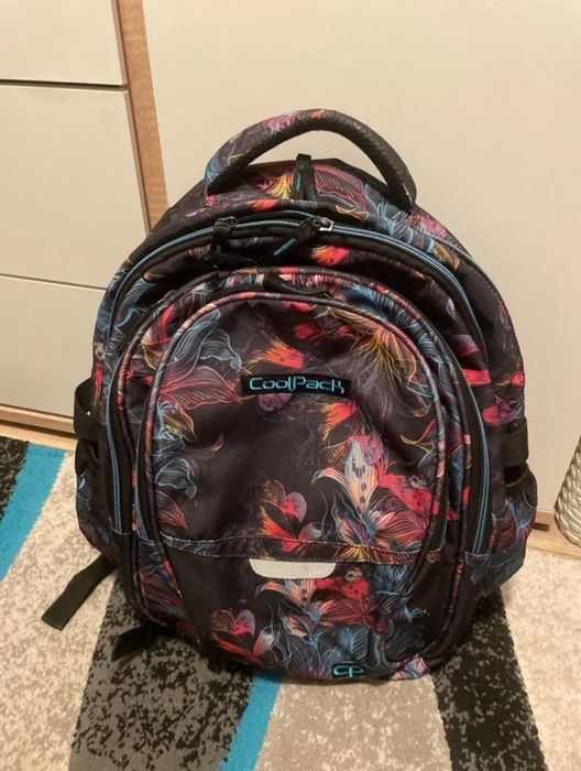 Plecak coolpack czarny w kwiaty