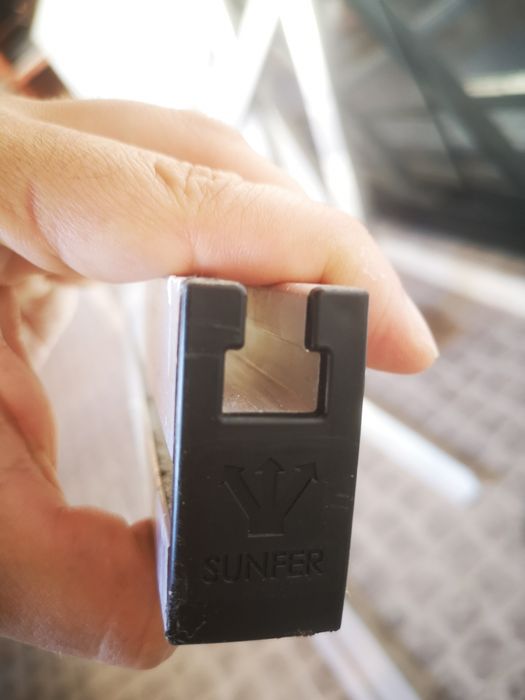 Estrutura aluminio Sunfer para 2 paineis solares inclinado