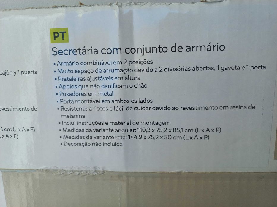 Secretária nova com garantia