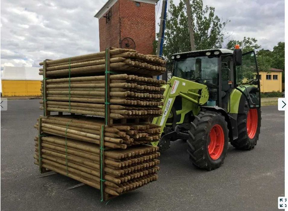Słupki toczone do drzewek fi 6cm 2,5m ze Swadzimia