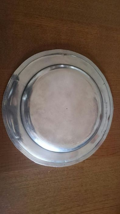 Prato em Prata Inglesa Antiga