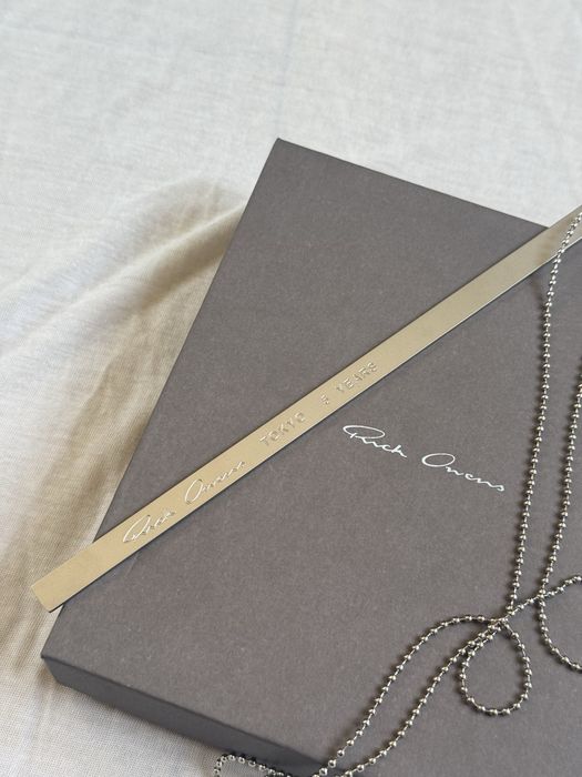 Rick Owens Tokyo Employee's Only Necklace in Silver