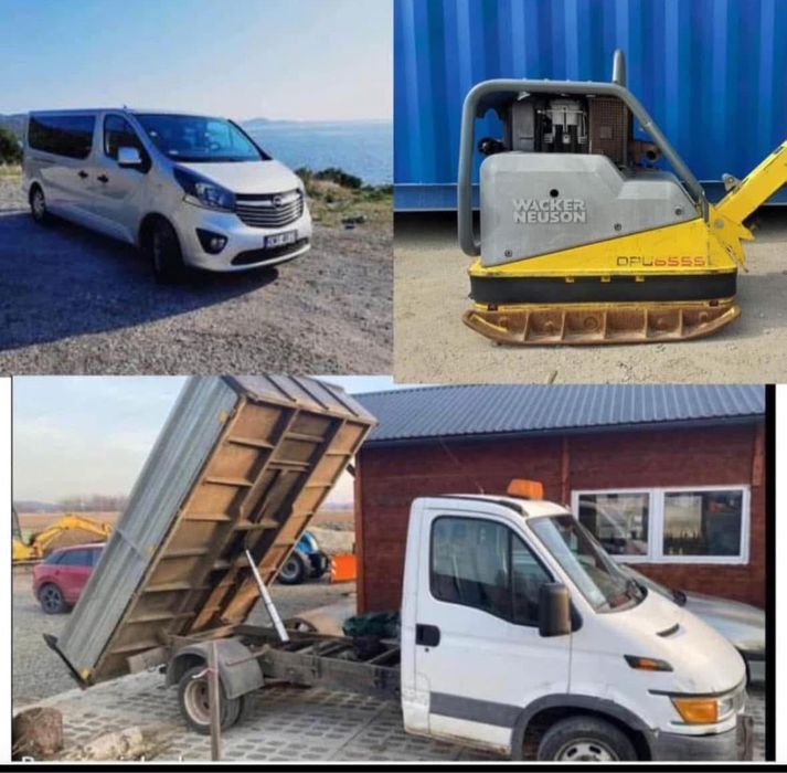 Wynajem sprzętu budowlanego wozidło koparka wywrotka bez operatora