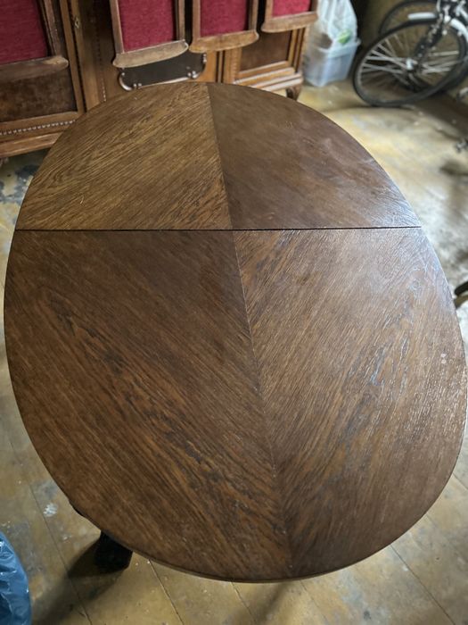 Dębowy stół + 6 krzeseł