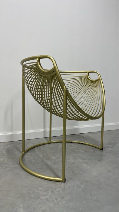 Крісло золоте дизайнерське лофт