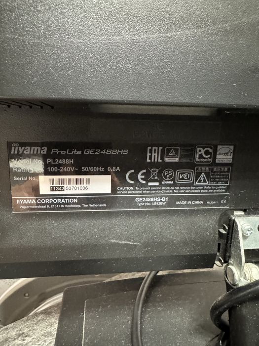 Monitor iiyama ge2488hs