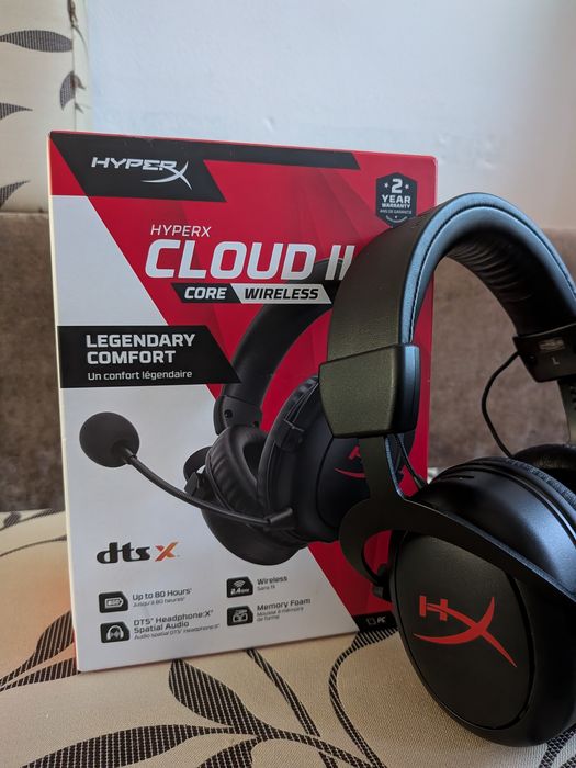 słuchawki gamingowe HyperX Cloud II Core Wireless.