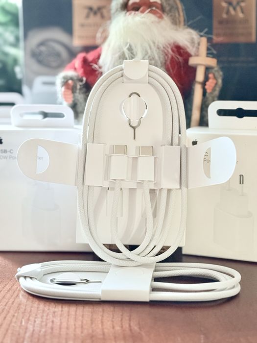 Зарядка iPhone 15 16 17 pro Max кабель USB-C to USB-C  Apple зарядка type-c 20W Orig