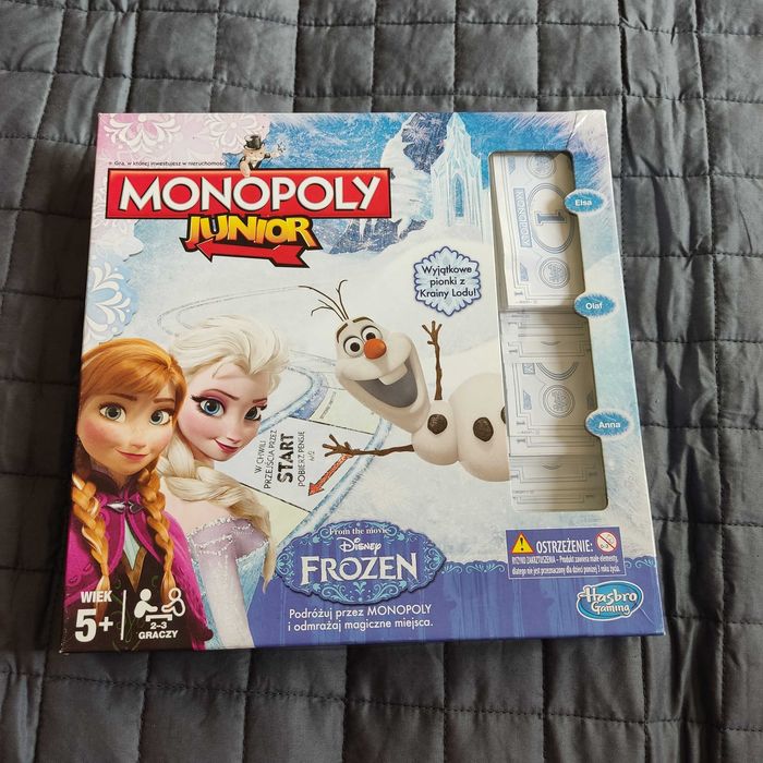 Gra Monopoly junior Kraina lodu ELSA i Anna