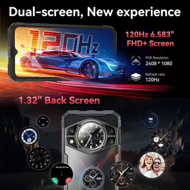 Смартфон Cubot KingKong AX 12/256Gb 120Hz Helio G99 Fast Charge Global