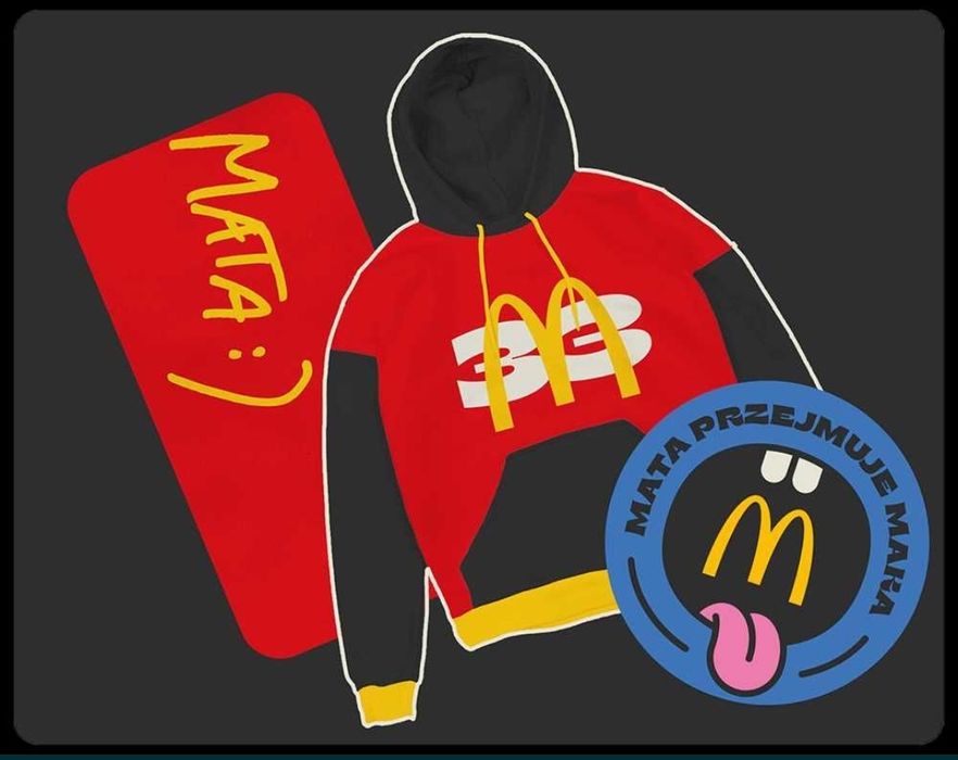 Bluza 33 Mata x McDonald's czerwona red