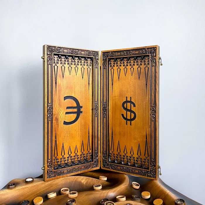 Нарды и Шахматы из натурального дерева дуб ясень ольха