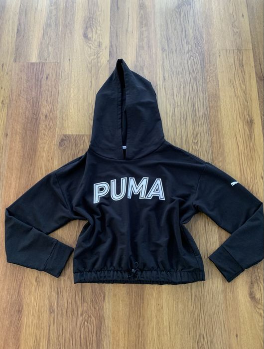 Czarna bluza z kapturem Puma