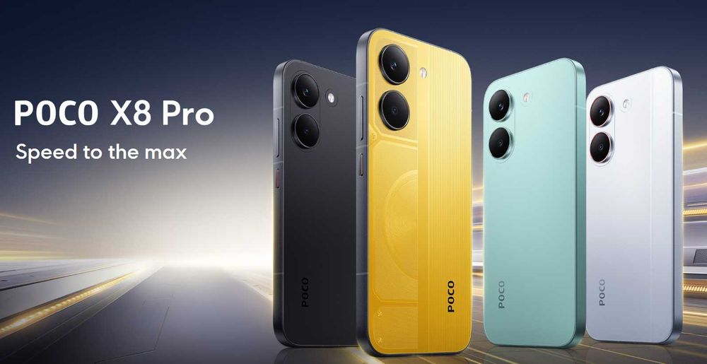 Xiaomi POCO X8 PRO 12/512GB - Amarelo (Edição Especial) - NOVO