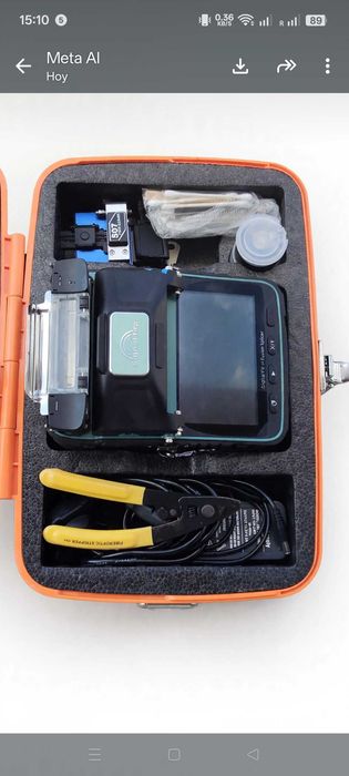 Kit Fibra Ótica completo Máquina de Fusão+Equipamientos Técnico