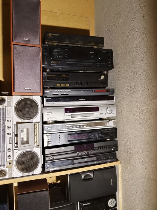 Wieża wzmacniacz dvd kolumny tuner