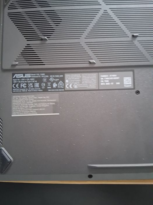 Laptop Asus tuf gaming A16, gtx 5050