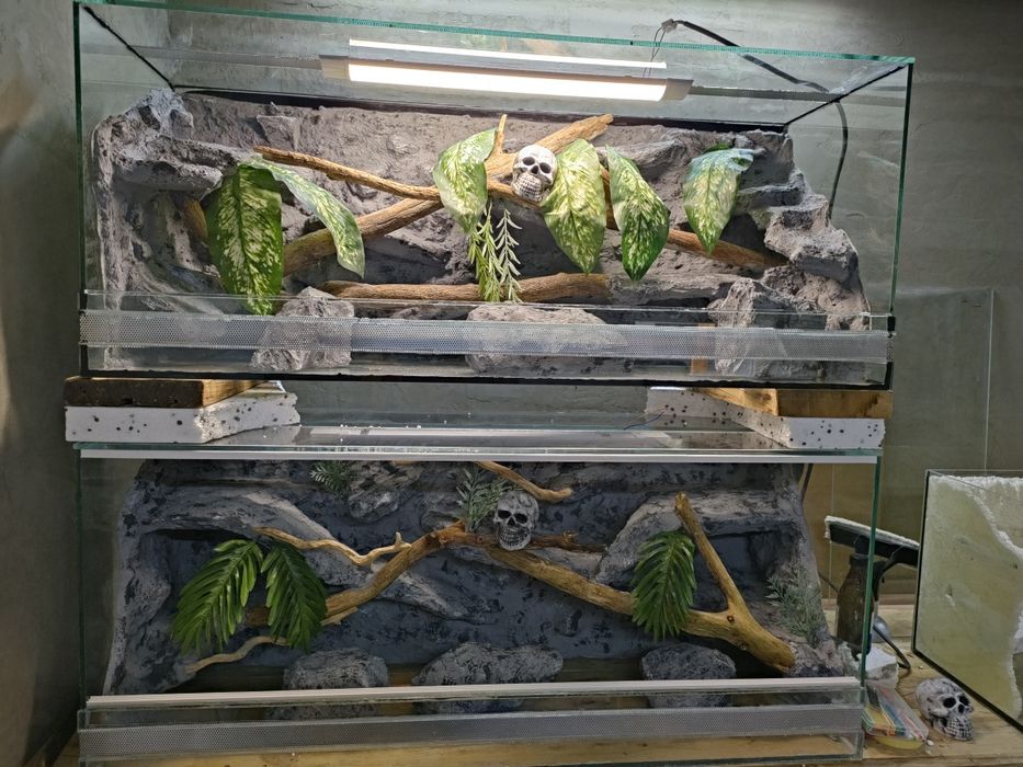 Terrarium nr 2 120x40x50 wąż, jaszczurka, gekon, agama