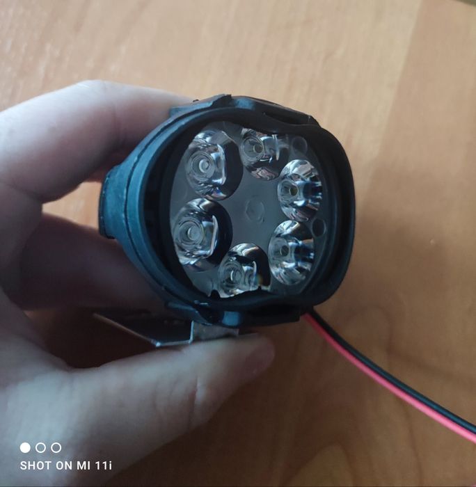 Авто мото вело фонарик, фара світлодіодніа