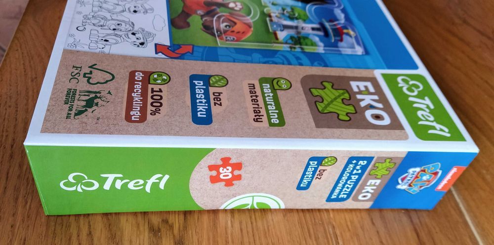 PSI PATROL 2w1 puzzle 30 elem. + kolorowanka Trefl - NOWA