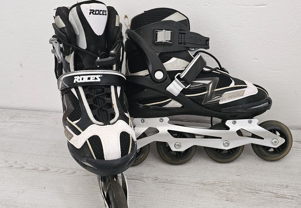 Rolki Roces jak nowe 4x80 mm – użyte 4 razy – rozmiar 43