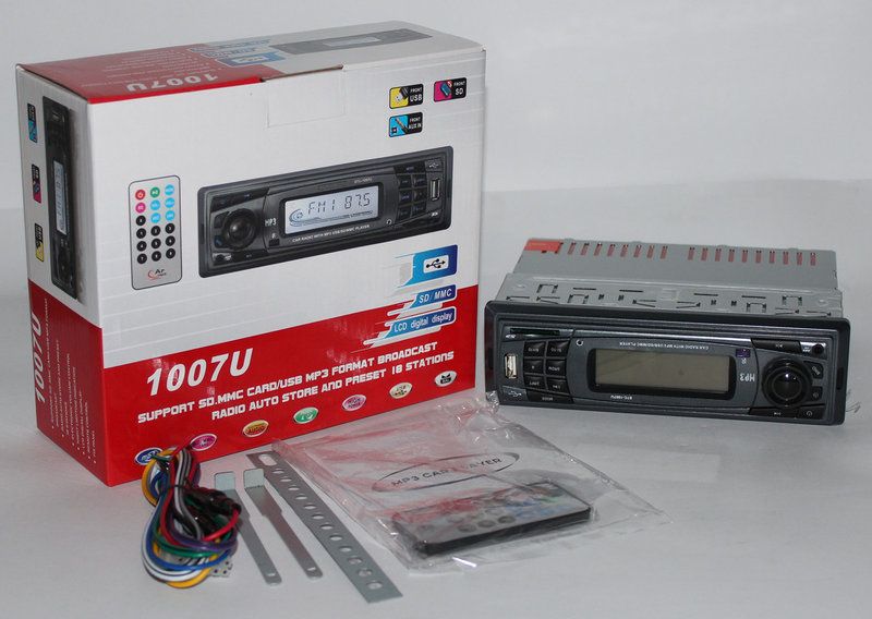 Автомагнитола SD/MMC 1007U с пультом