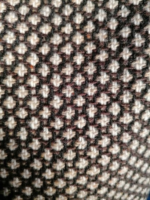 Casaco comprido de fazenda Castanho mesclado