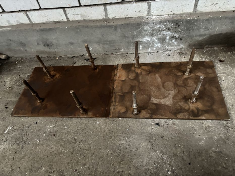 Плиты для вала фуганка рубанка толщ 1.2 см вес 25 кг одна