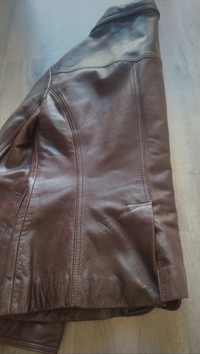 Jaqueta de couro, Massimo Dutti - tam. S